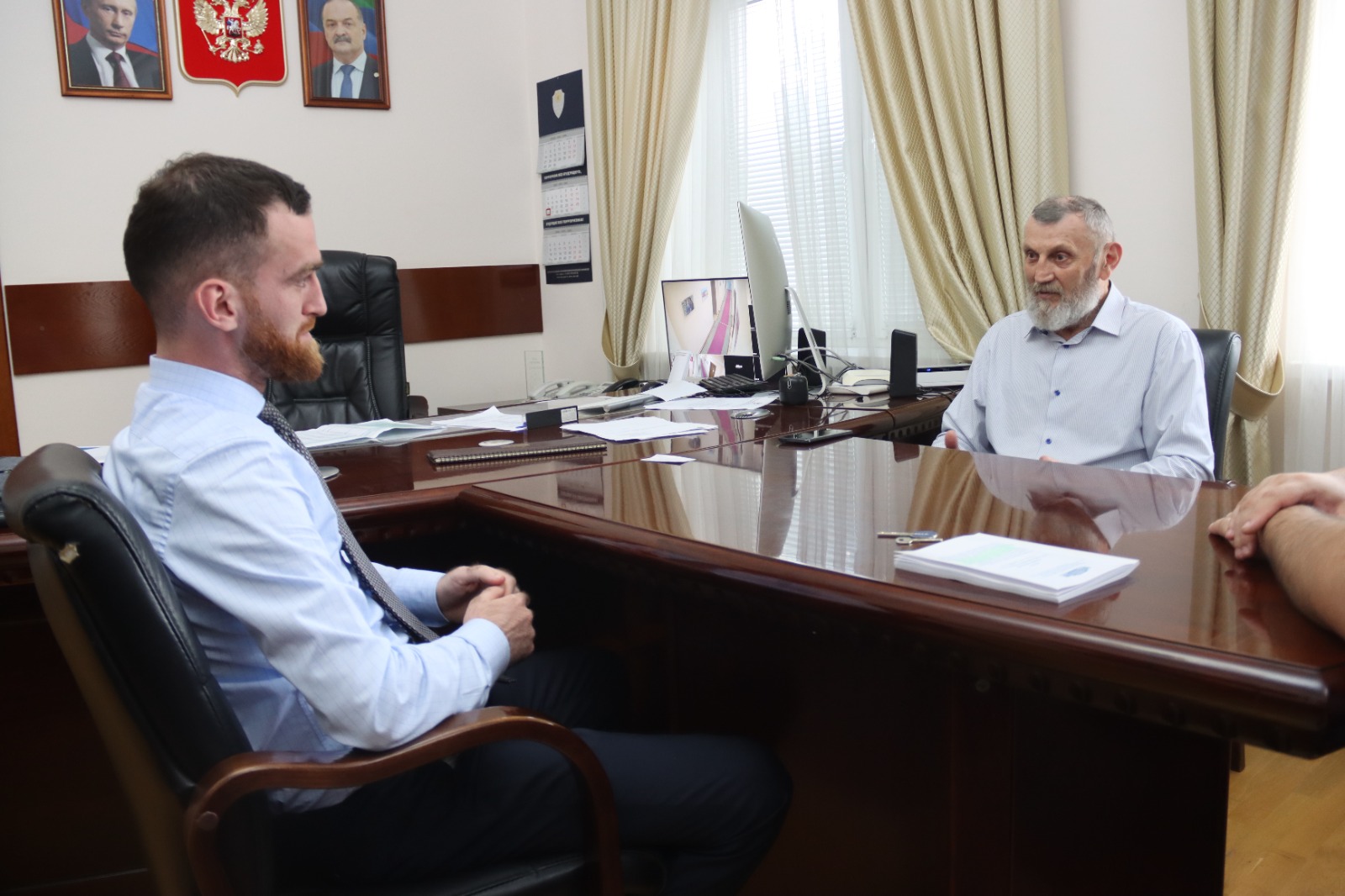 Темирлан Абуталимов встретился с председателем международной общественной организации дагестанцев республики Беларусь «Горо» Хизри Асадулаевым